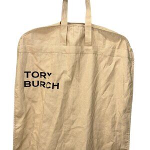 Tory Burch offnatural white cotton zip up Gown Maxi dress or coat garment bag